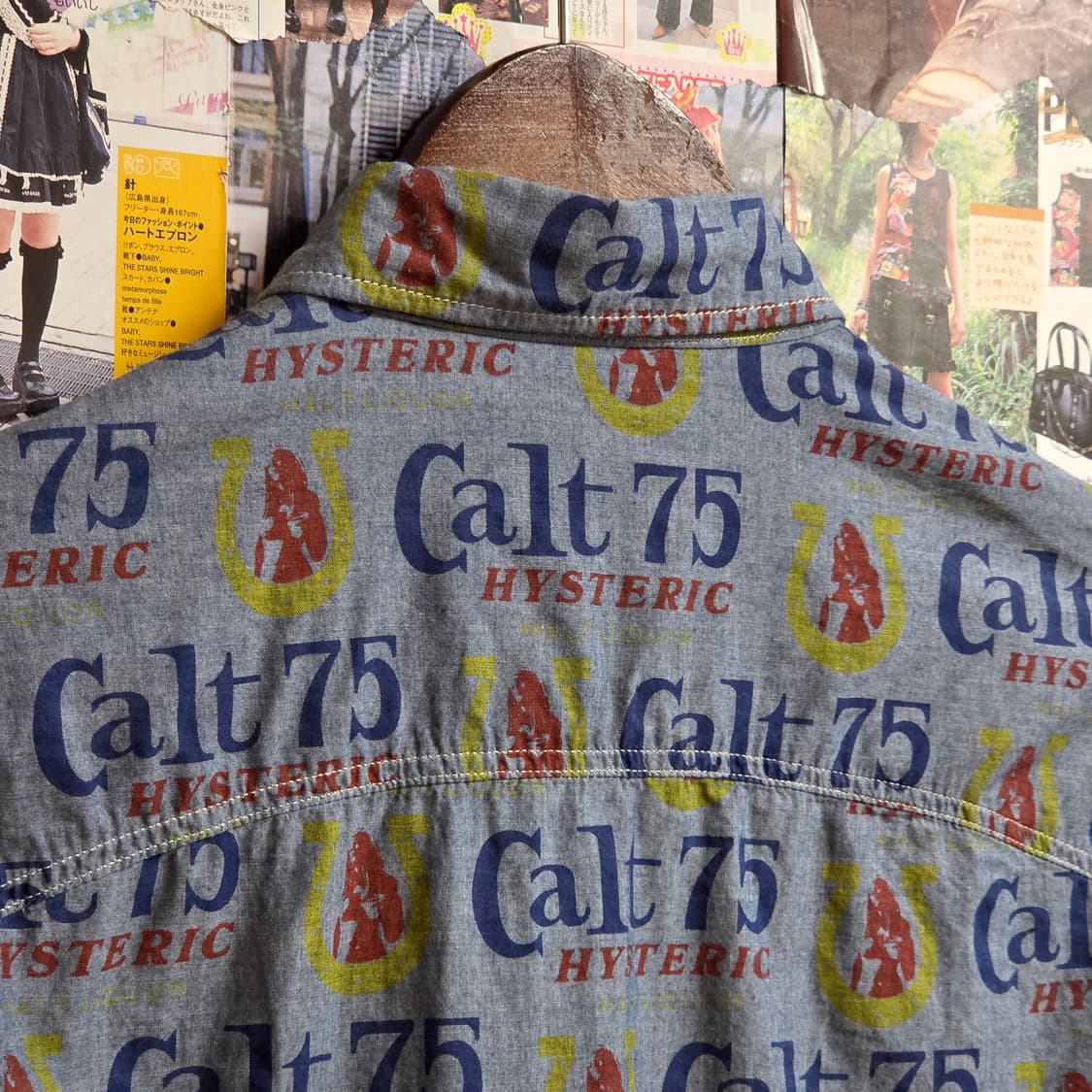 히스테릭 글래머 히스걸 CALT75 패턴 셔츠 상품이미지6