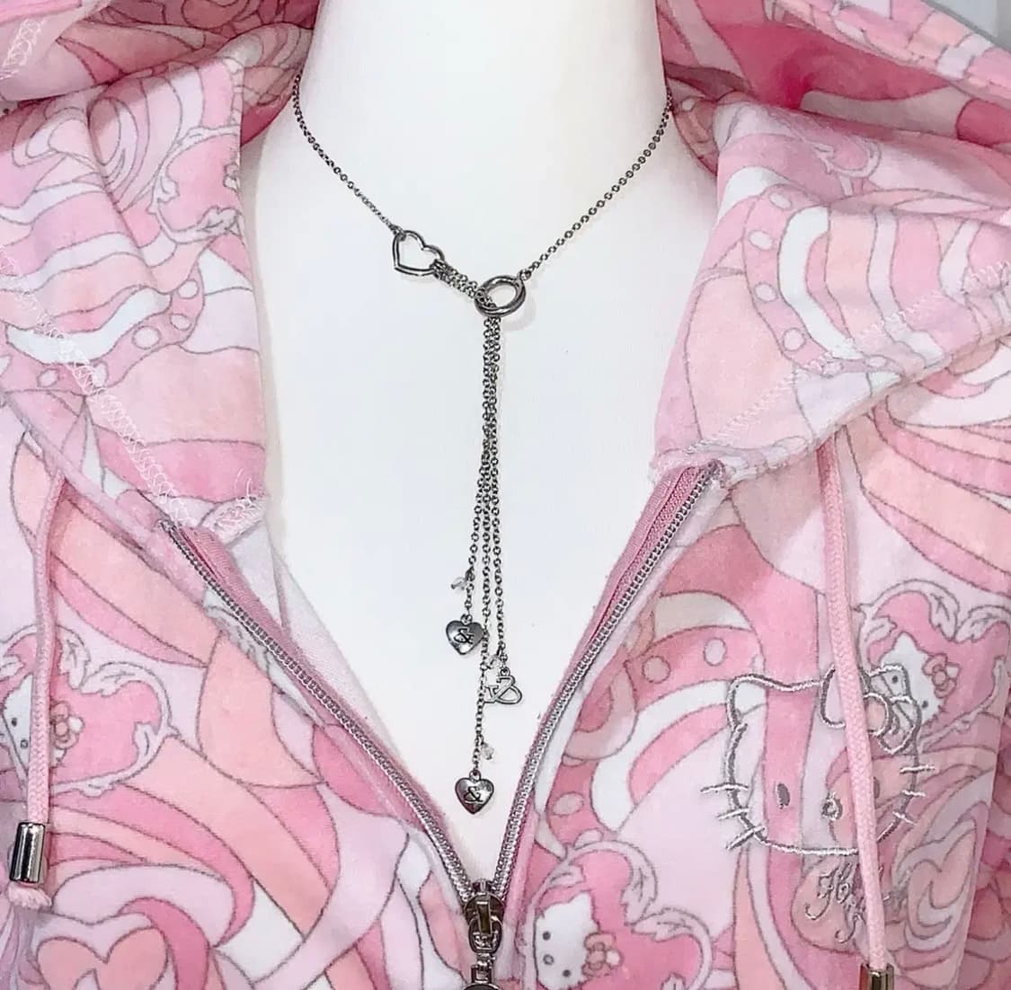 핑키앤다이안 하트 드롭 목걸이 상품이미지3