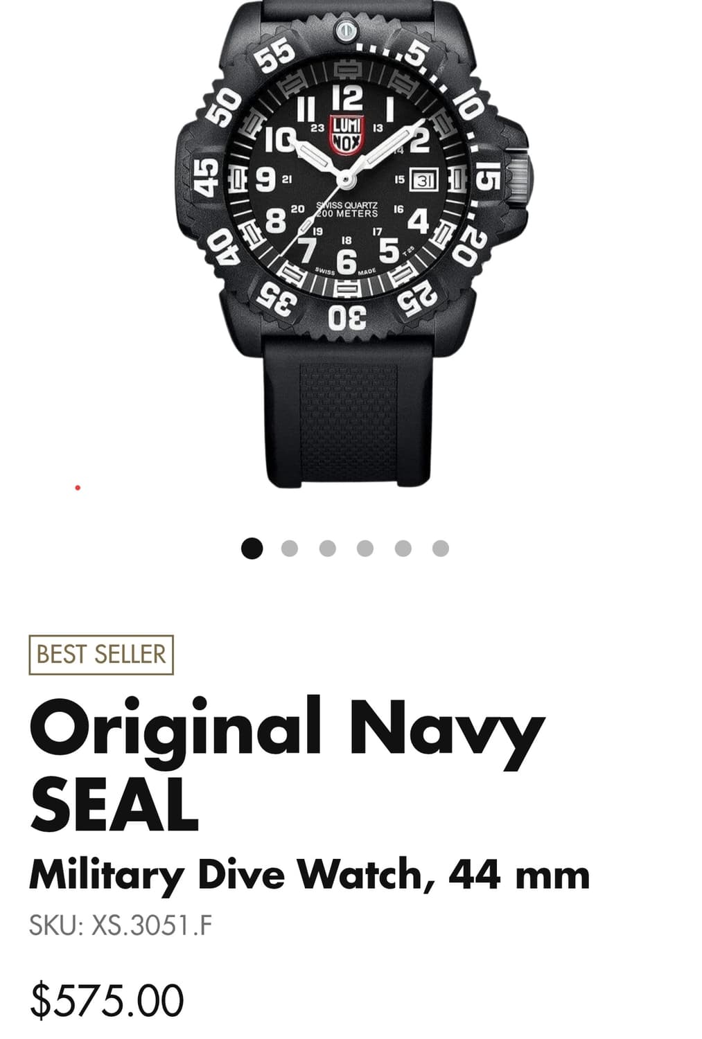 루미녹스 (LUMINOX)  네이비실 3050 Swiss 시계 상품이미지9
