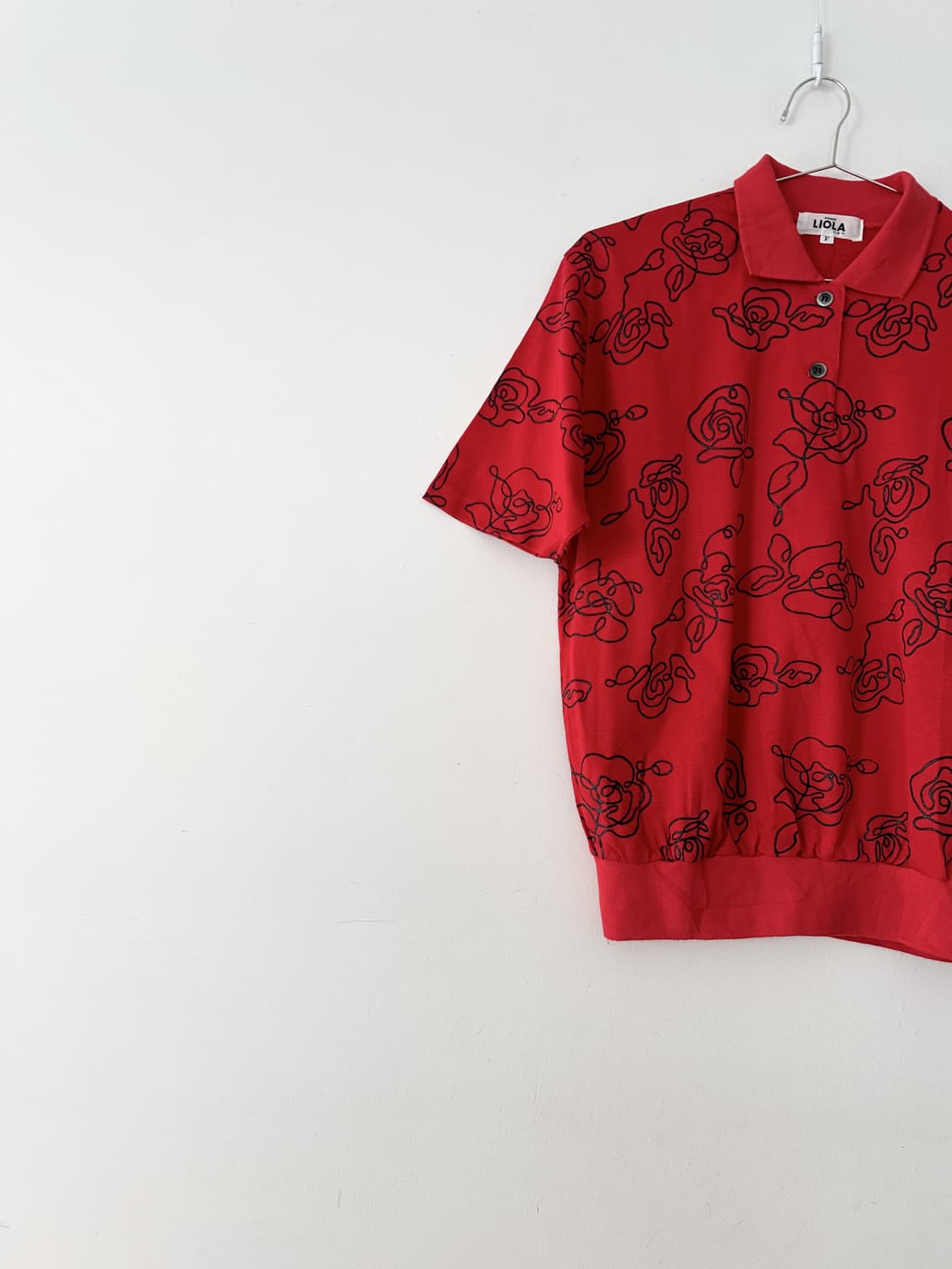 Rose polo shirt / red 상품이미지2