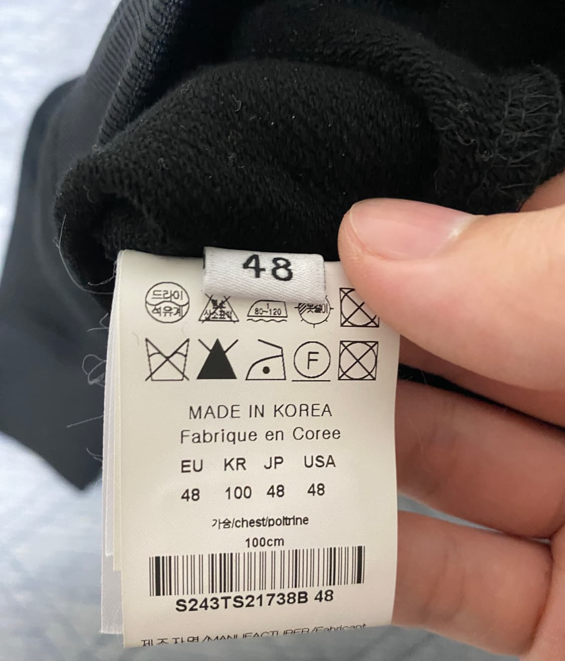 솔리드옴므 24FW 맨투맨 블랙 상품이미지5