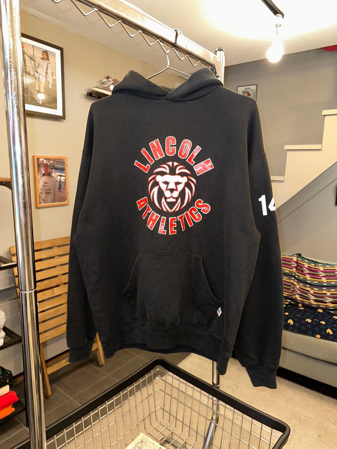 90‘s Russell Athletic Lincoln hoodsweat 상품이미지5