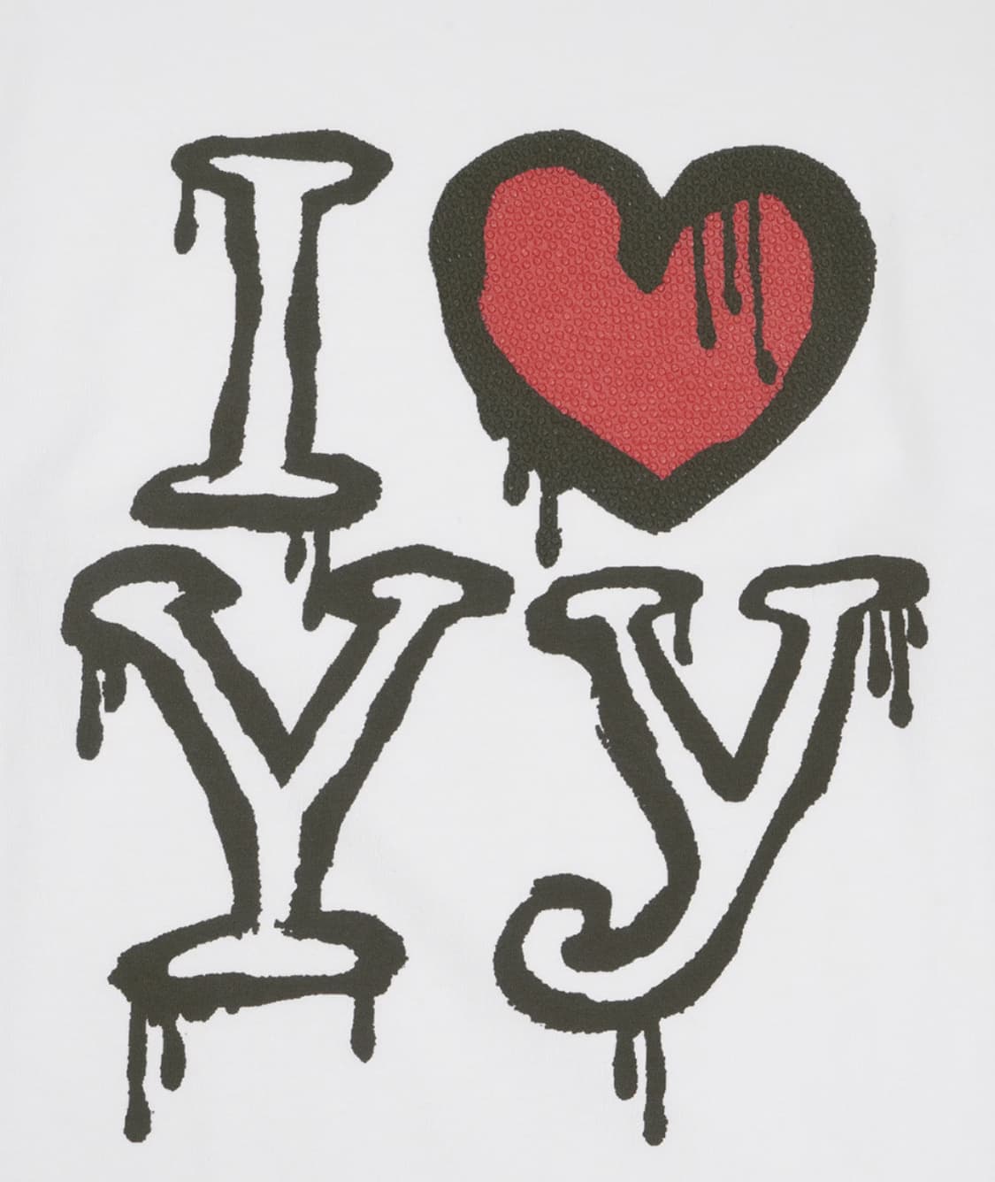 오픈와이와이 익스클루시브 i love yy 롱슬리브 티셔츠 화이트 상품이미지3