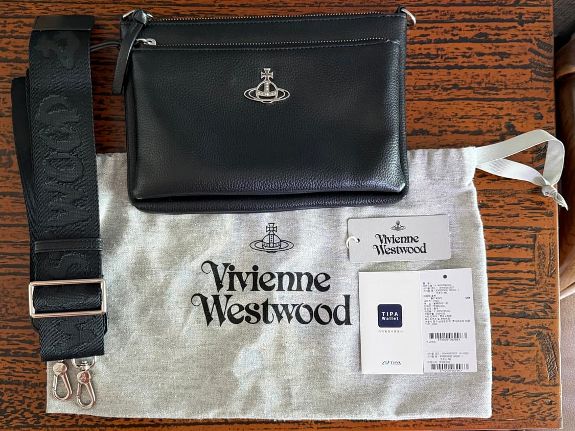 비비안웨스트우드 페니 더블 파우치 크로스백 더스트백 정품 증명서 포함 상품이미지6