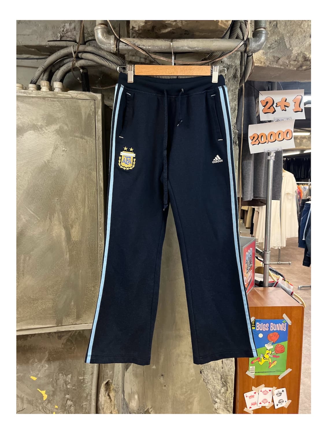 아디다스 아르헨티나 국대 트랙 팬츠 네이비 90 #csz4068  상품이미지1