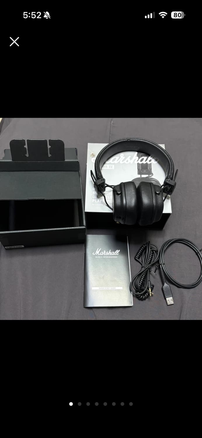 마샬 메이저4 블루투스 헤드폰 풀박스 상품이미지1