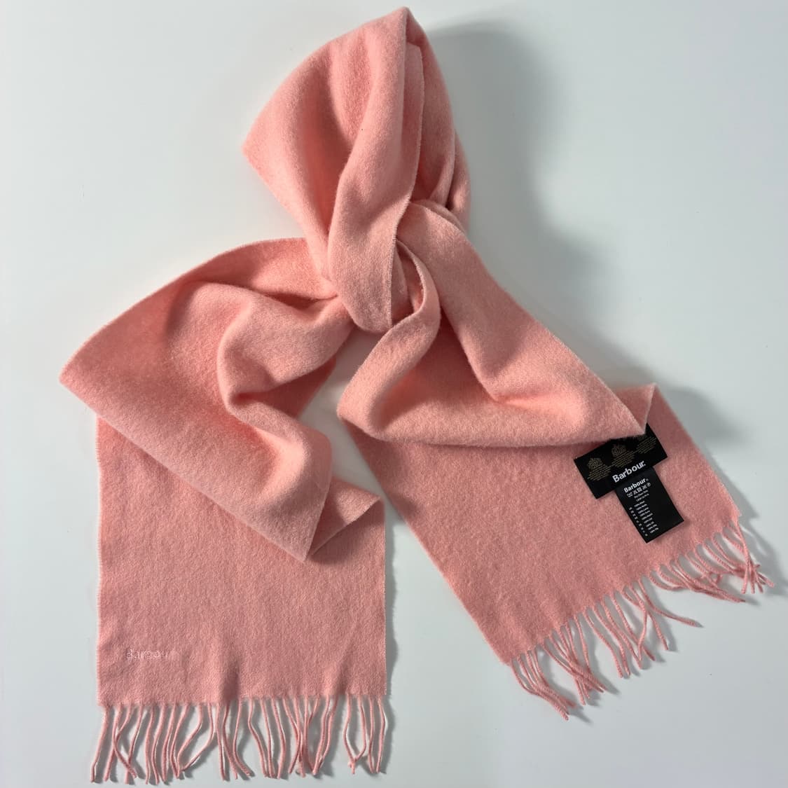 Barbour  바버 우먼스 램스울 핑크 머플러   상품이미지1