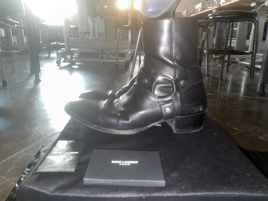 Saint Laurent 카프스킨 와이어트 하네스 부츠 상품이미지2