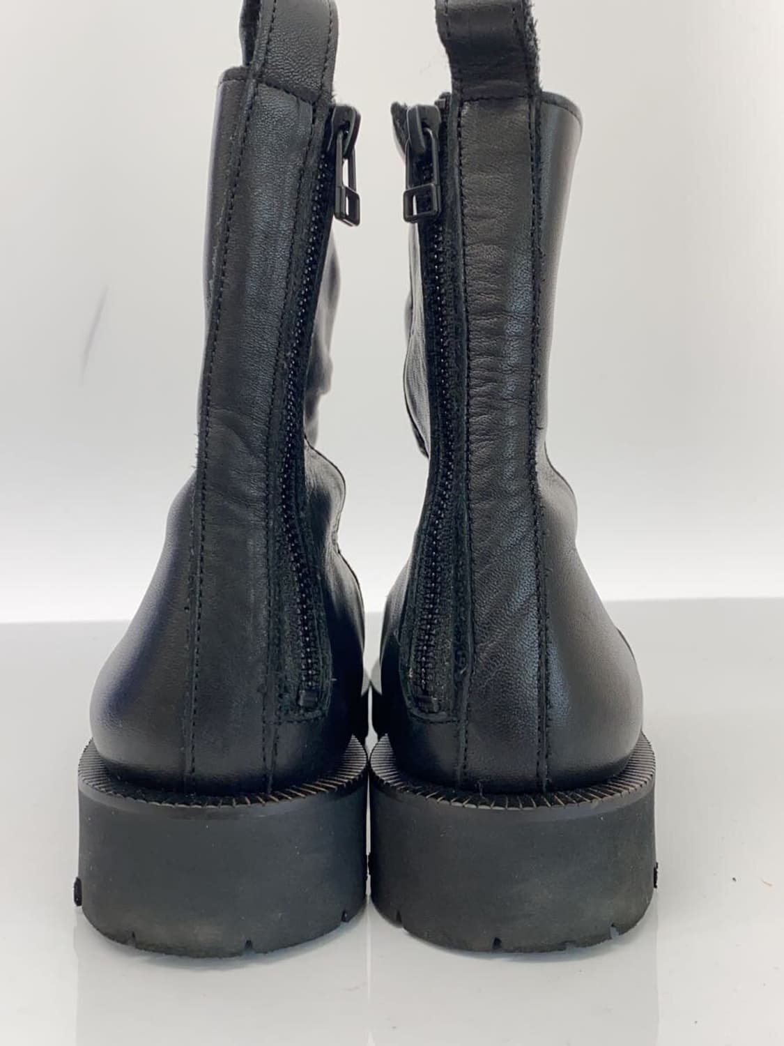 요지 야마모토 가죽 집업 주름 부츠 상품이미지7