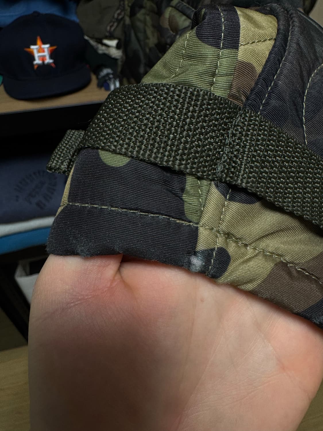 [M] 앤더슨벨 뉴 멀티 포켓 카모플라쥬 퀄티드 점퍼 샌드 상품이미지4