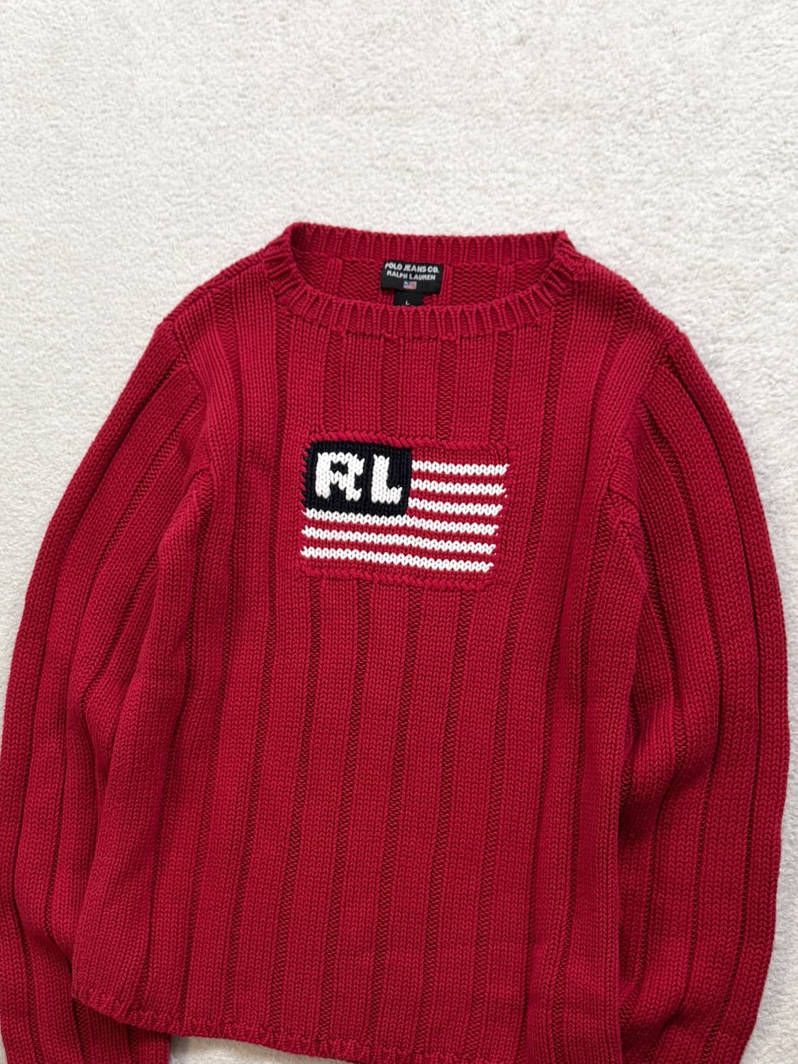 폴로 레드 성조기 니트 상품이미지4