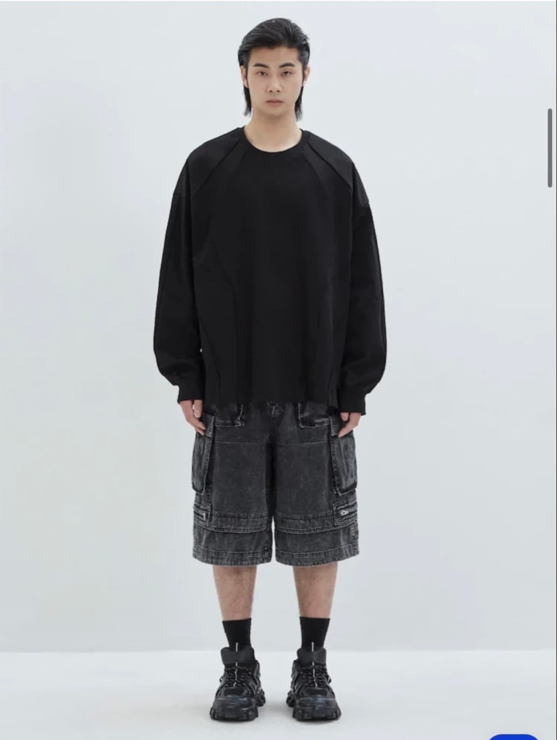 준지 2025 레이서 파이핑 오버핏 롱 슬리브 상품이미지1