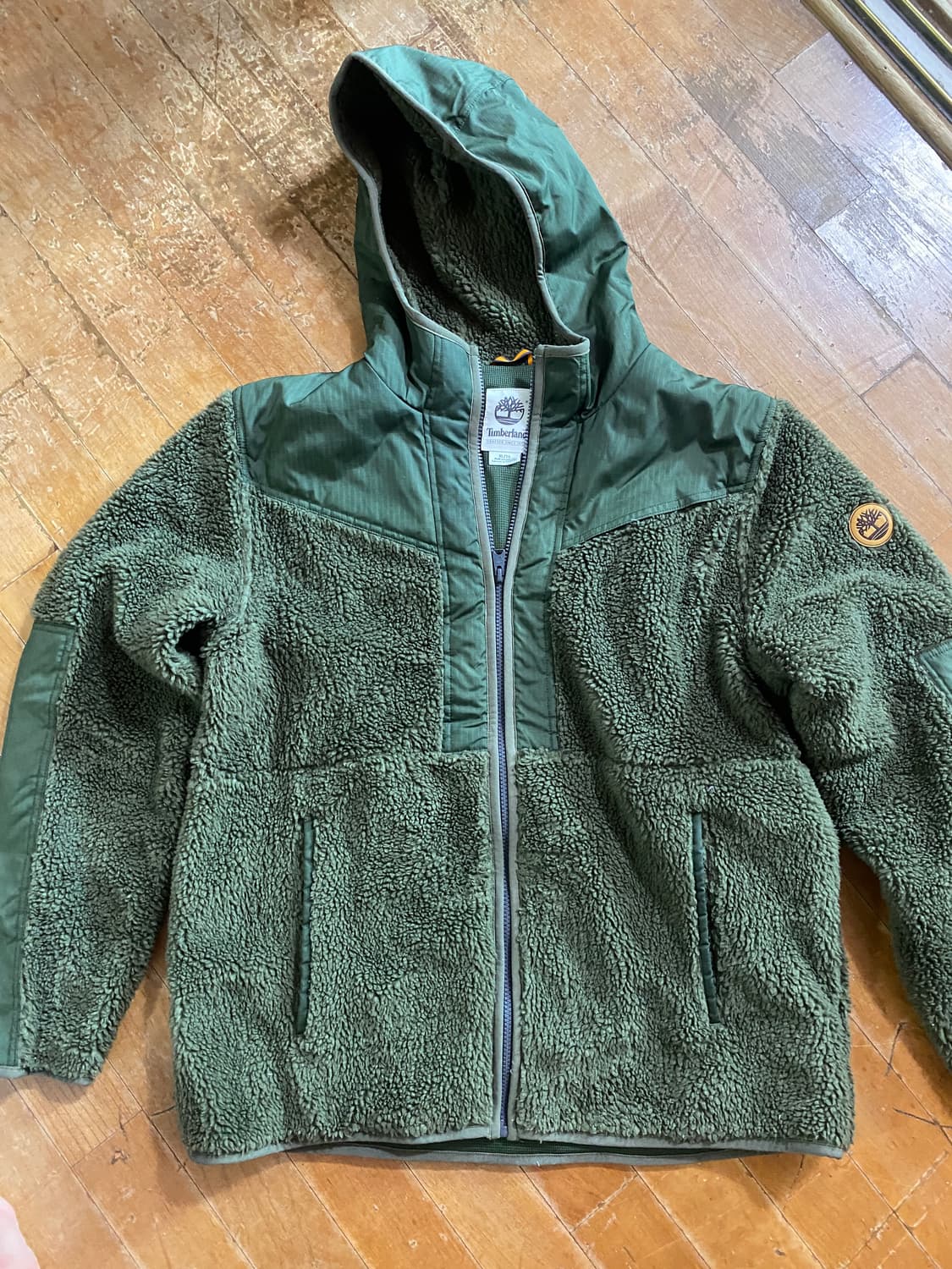 Timberland 올리브그린 헤비 후리스 XL 상품이미지2