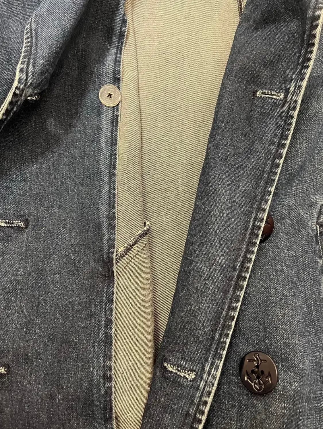 로렌 랄프로렌 데님 피코트 90s 상품이미지6