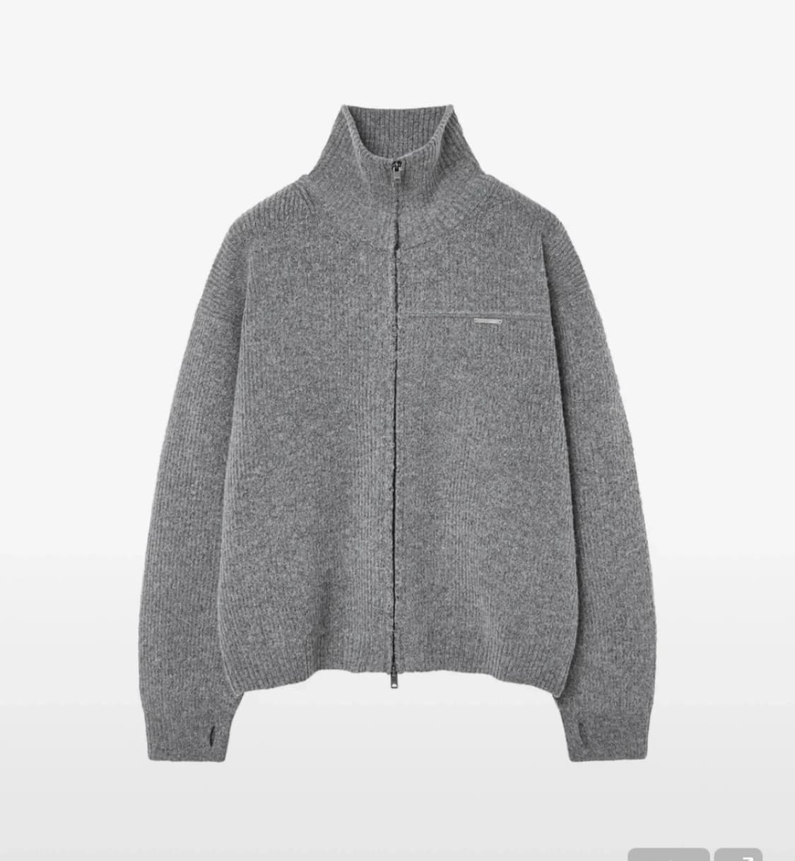 미세키서울 니트집업 상품이미지2