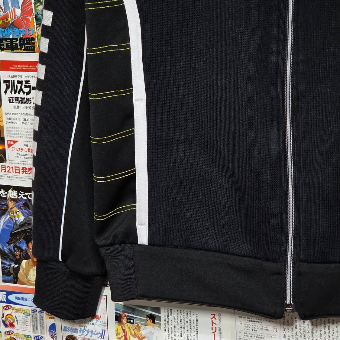 빈티지 EXR 니트 배색 레이싱 져지 트랙탑 상품이미지5