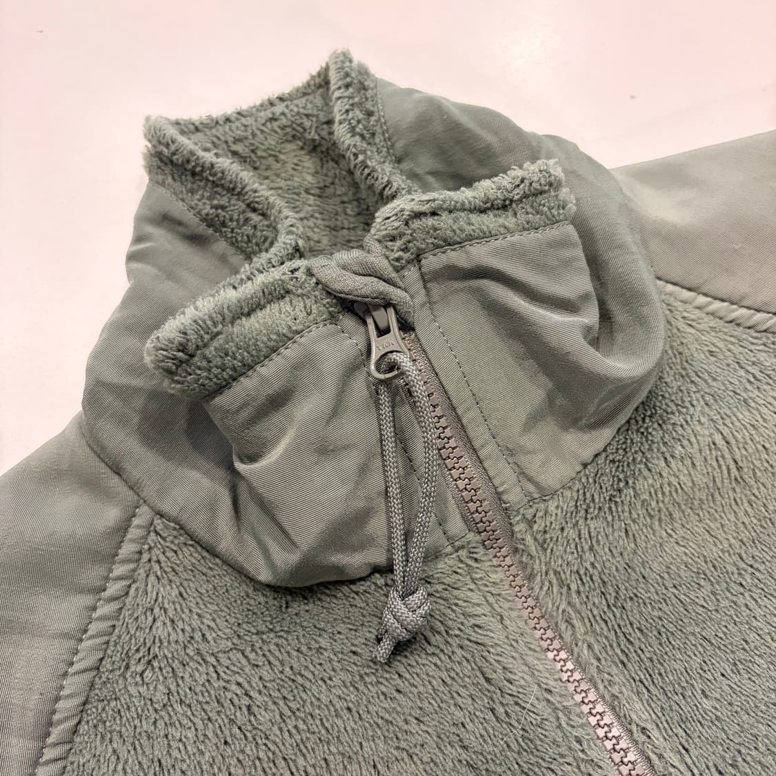 [S] 미군 아미 카키색 플리스 후리스 자켓 집업 D800 상품이미지4