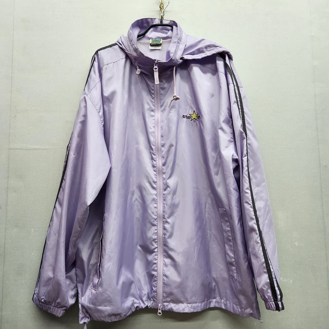 테켓 별자수 로고 스트링 투웨이 후드 바람막이 L(2XL) 상품이미지1