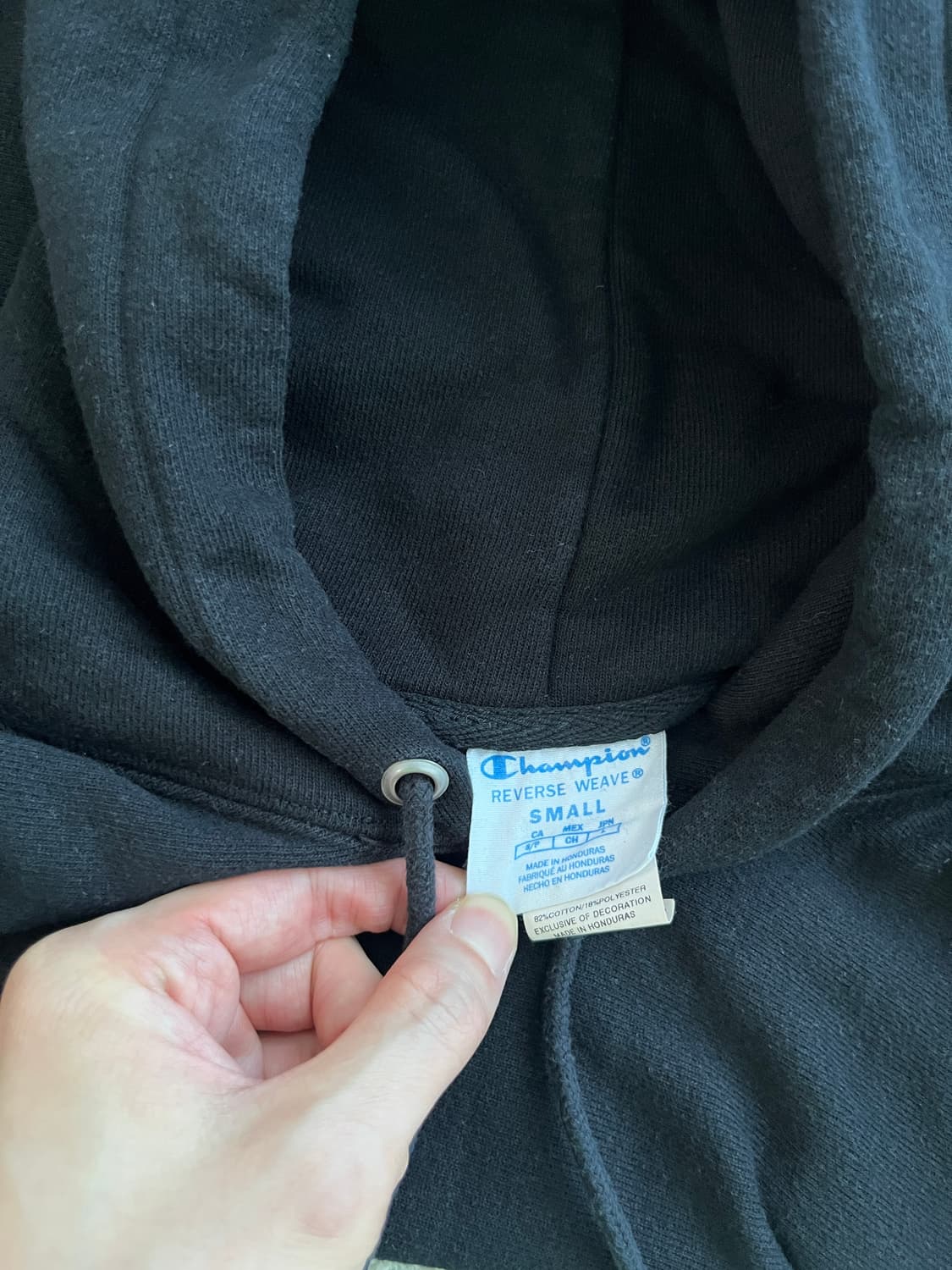 챔피온 리버스위브 후드티 블랙 S 상품이미지4