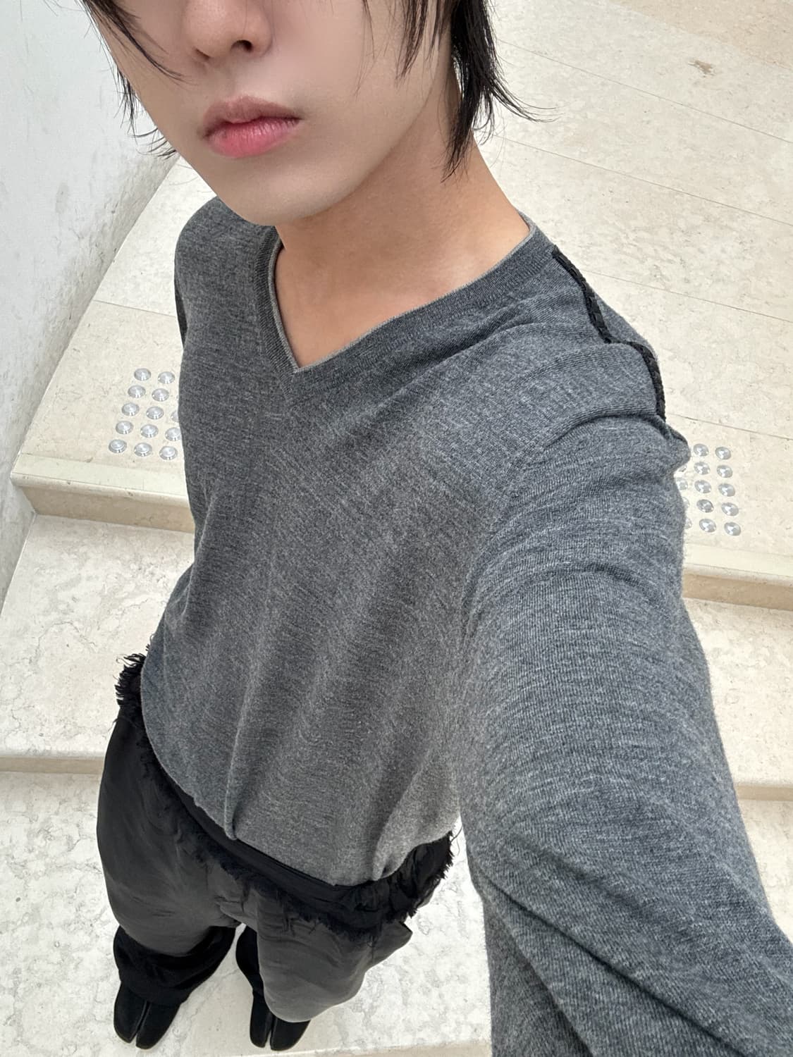 Etneighteen 브이넥 울 니트 상품이미지4