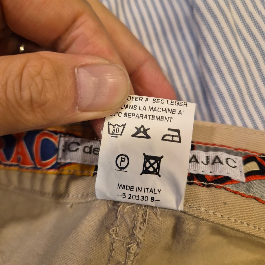 34인치 카스텔바작 베이지 면바지 상품이미지7