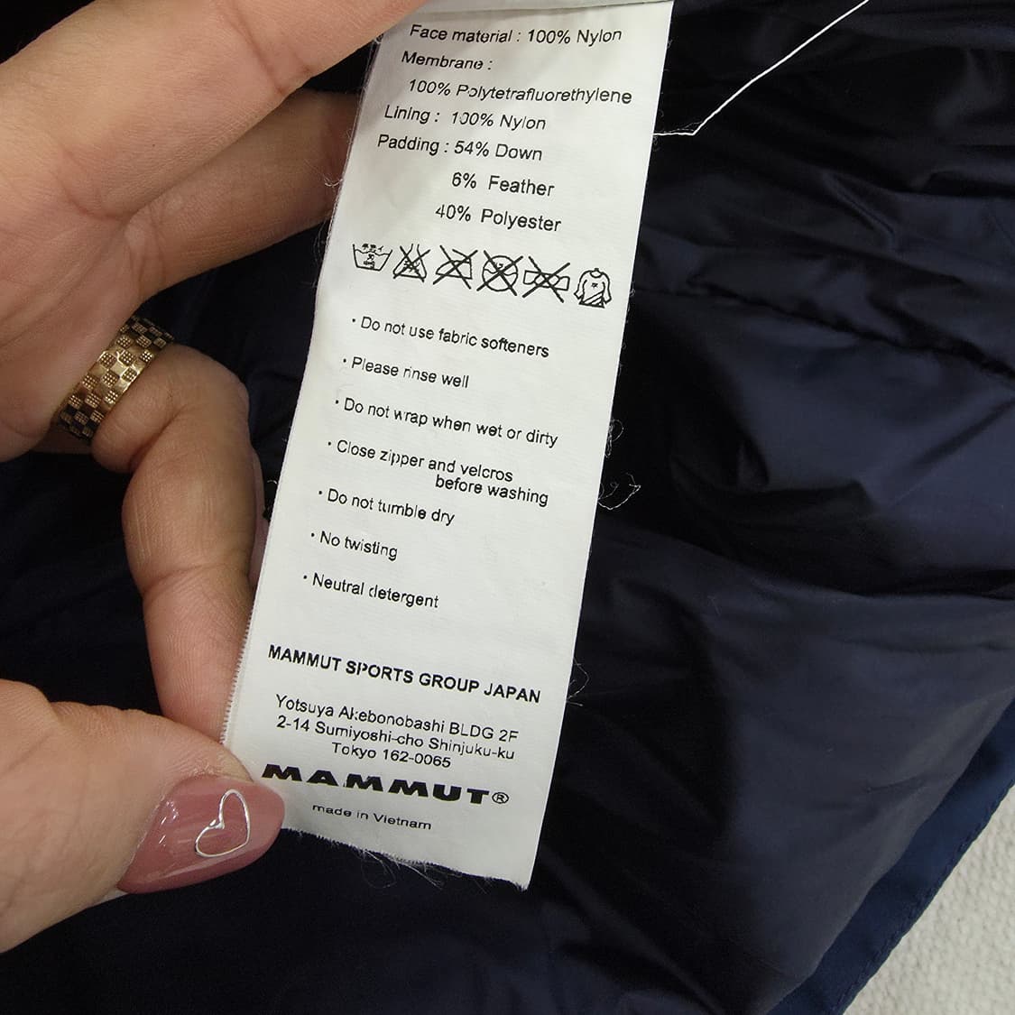 [L] 마무트 로고 후드 다운 패딩점퍼 1223J1 상품이미지6