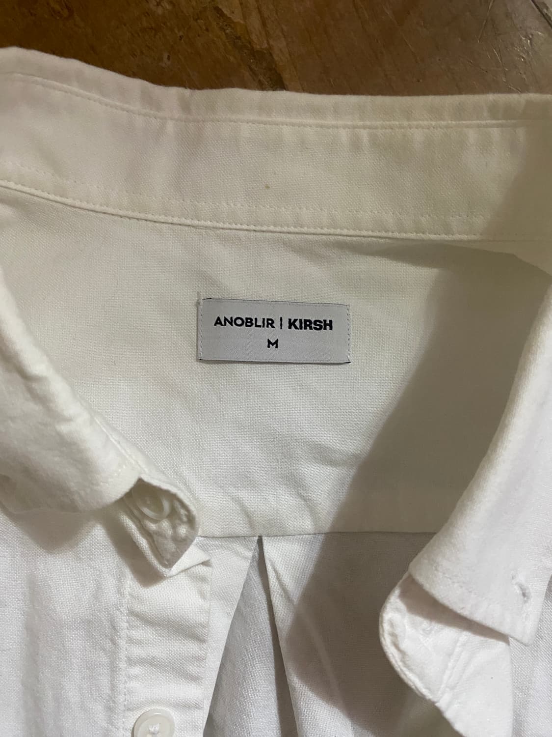 ANOBILIR KIRSH 화이트 옥스포드 셔츠 M (105) 상품이미지2