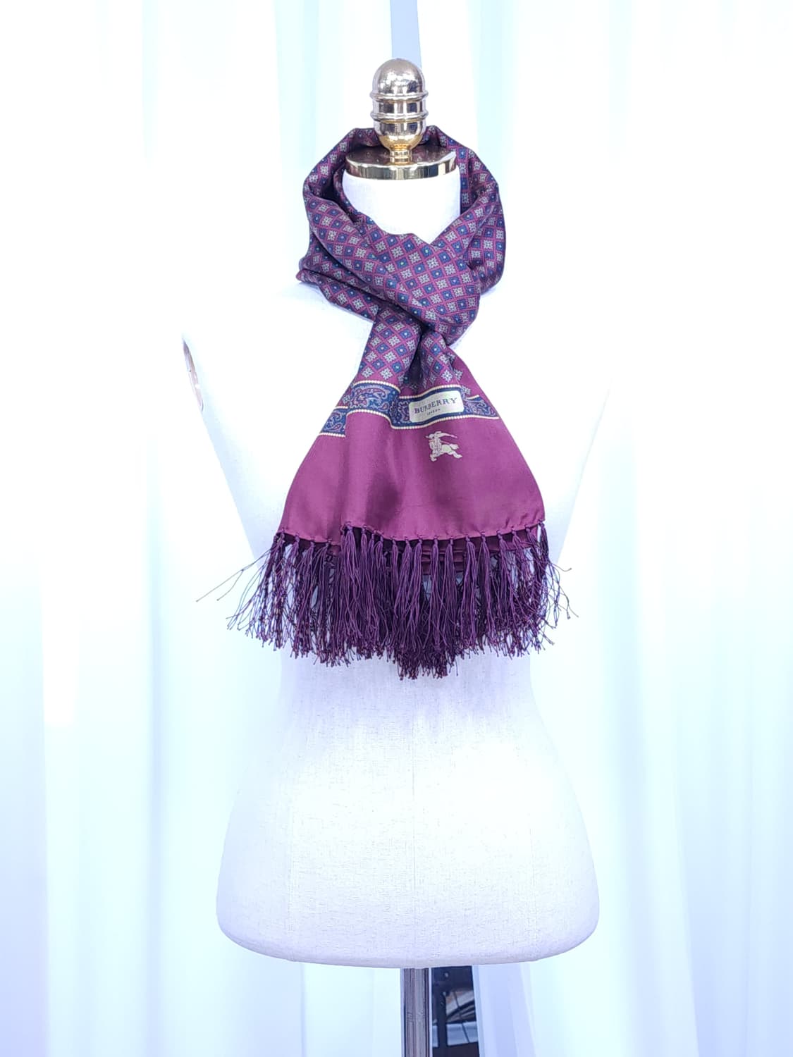 버버리 남성 실크스카프 상품이미지8