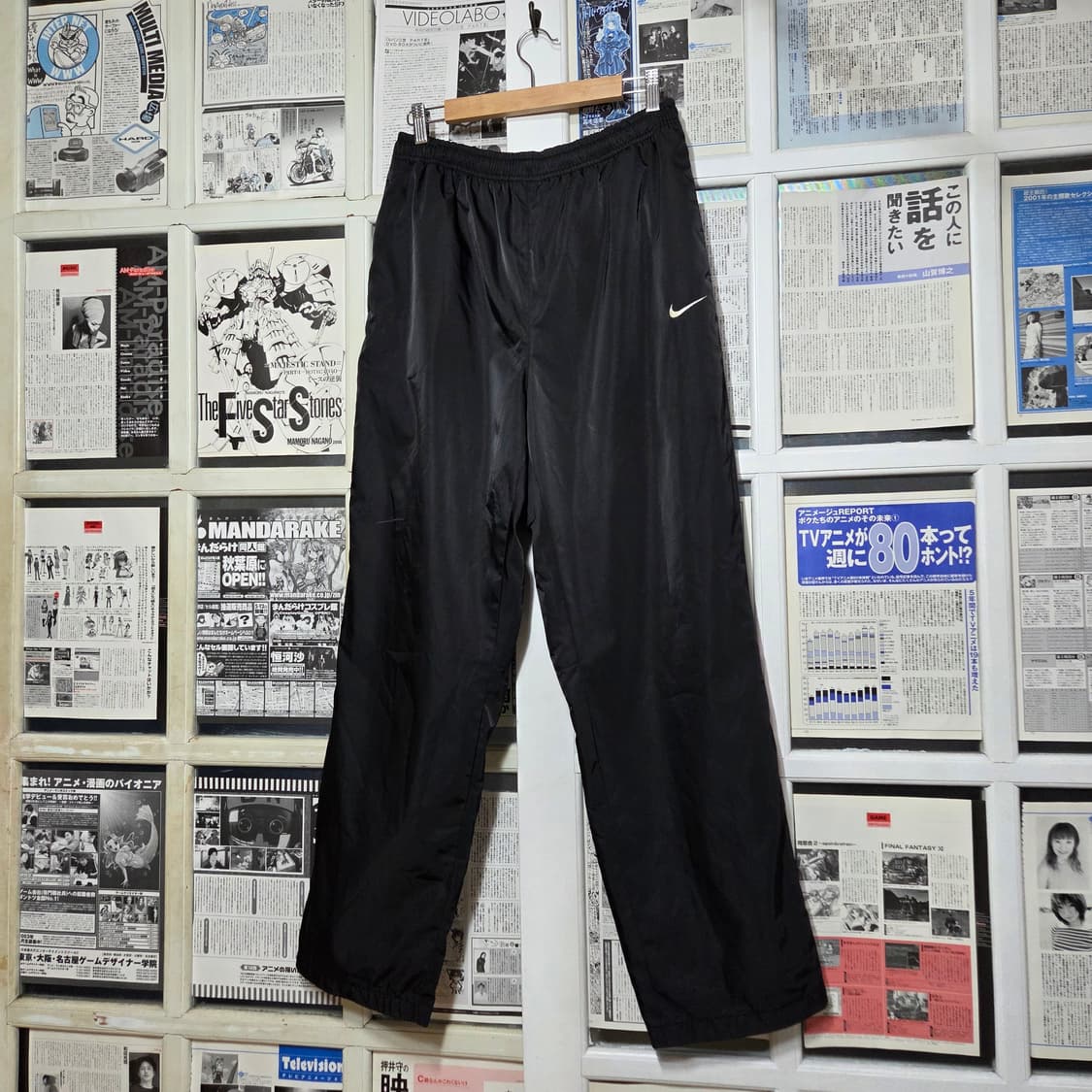 00S 나이키 블랙 누빔 트랙팬츠 상품이미지2