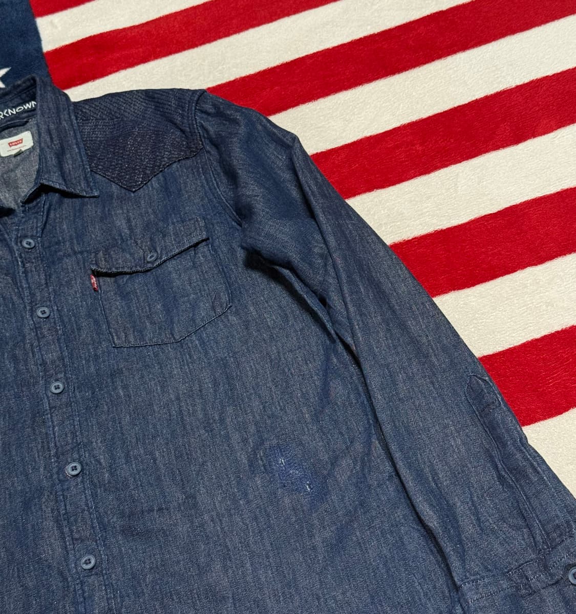 리바이스 샴브레이셔츠 Levi’s Chambray shirt 인디고빈티지 상품이미지8