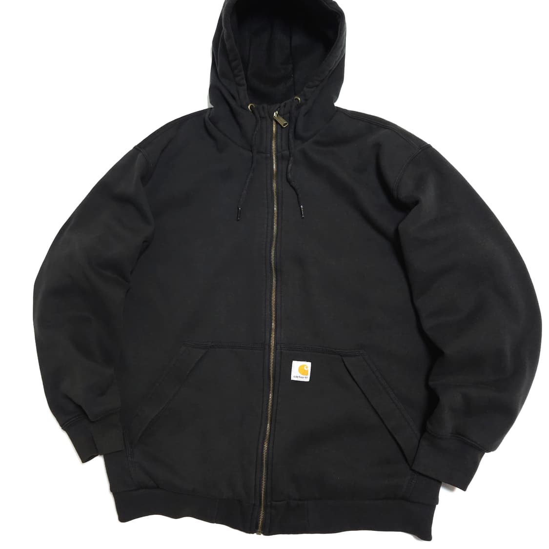 칼하트 레인디펜더 써멀 후드집업 자켓 블랙 상품이미지2