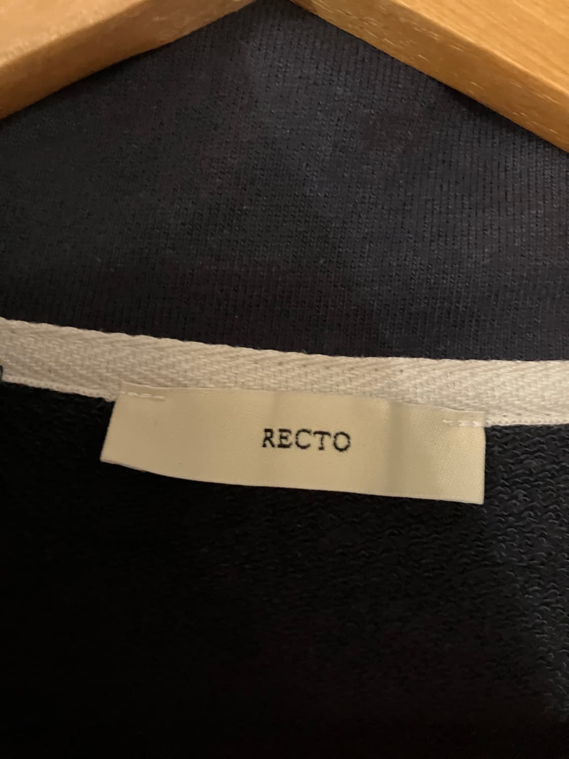 렉토 네이비 하프집업 맨투맨 상품이미지3