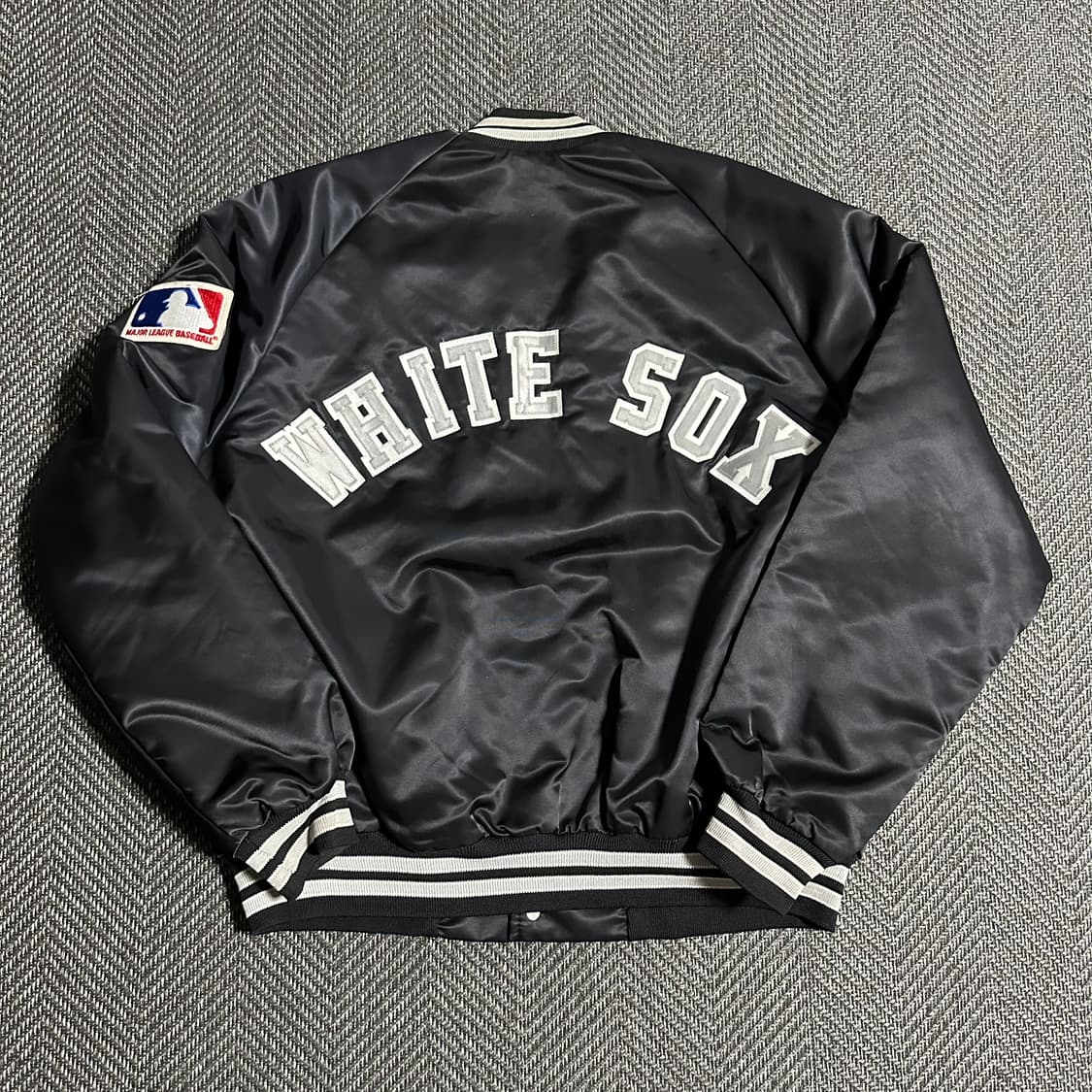 90s Chalk Line White SOX 새틴 자켓 상품이미지2