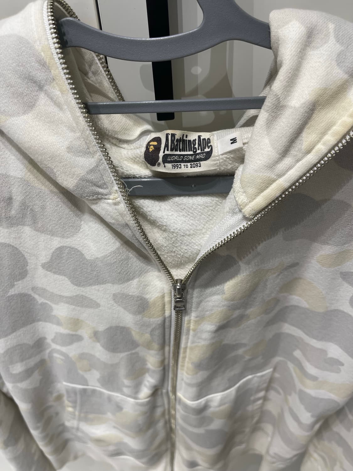 베이프 백계 야광 후드집업 M 상품이미지3