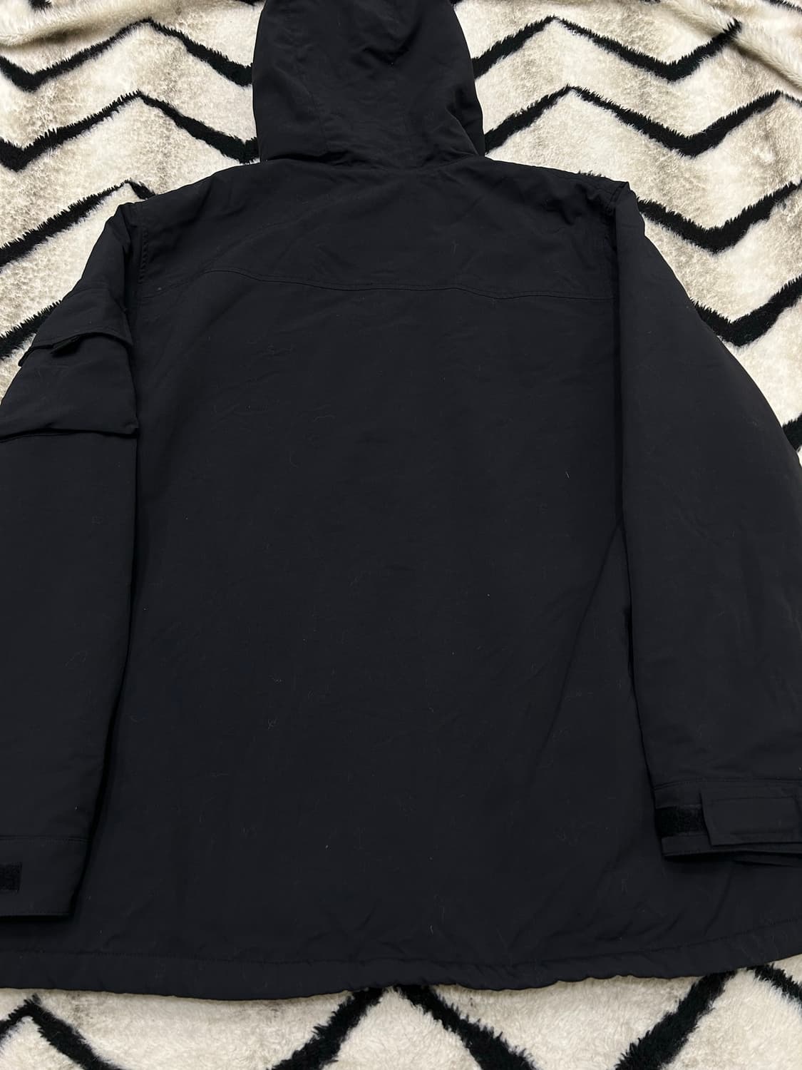 [XL]리바이스 멀티포켓 후드 안감 플리스 바람막이/블랙 상품이미지6