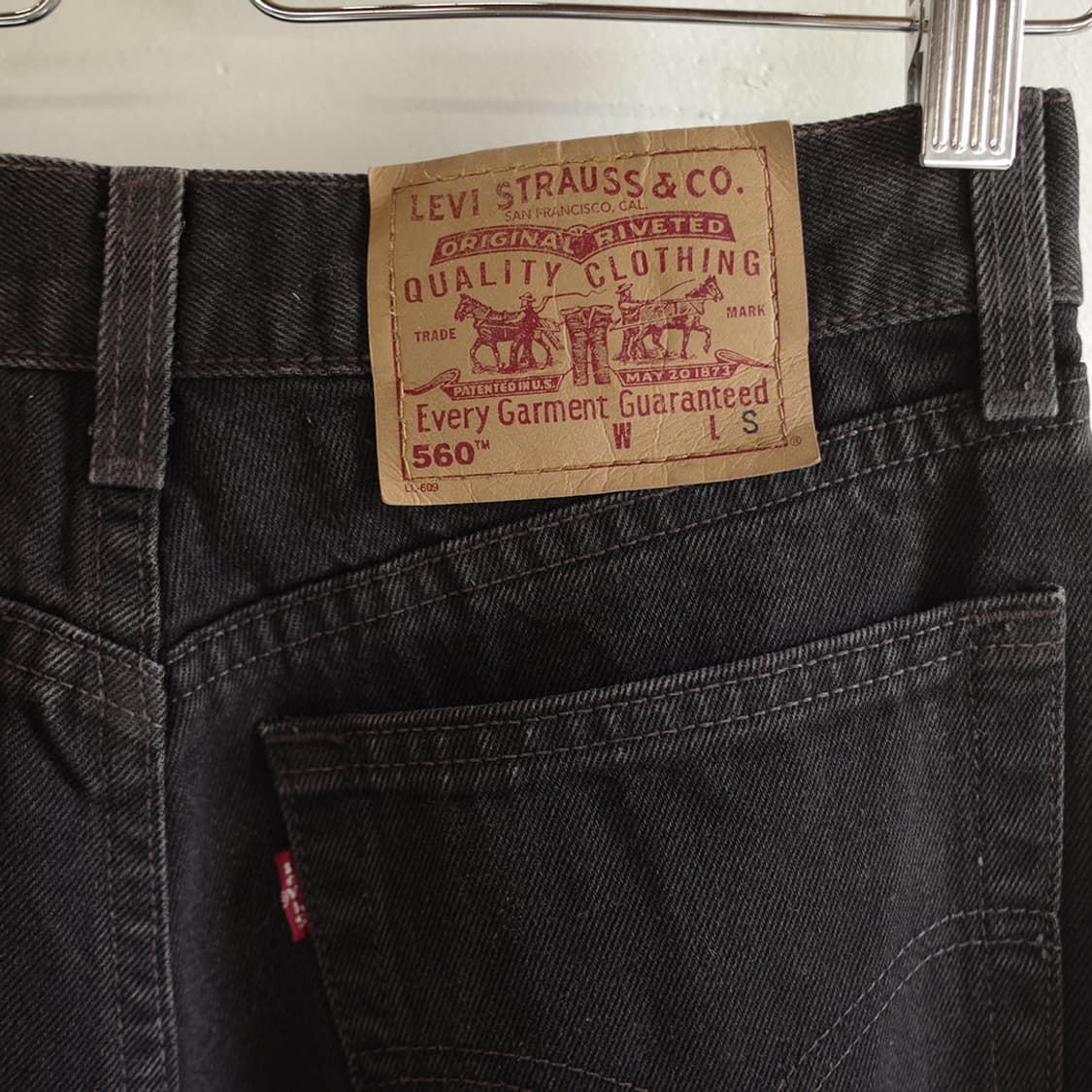 90's Levi's 560 Black Denim Pants 상품이미지8