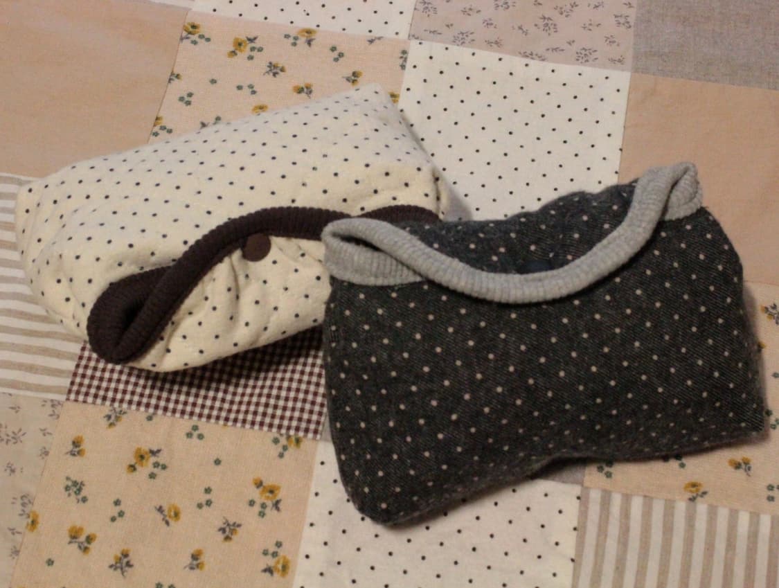 핸드메이드 도트 시보리 파우치 상품이미지4