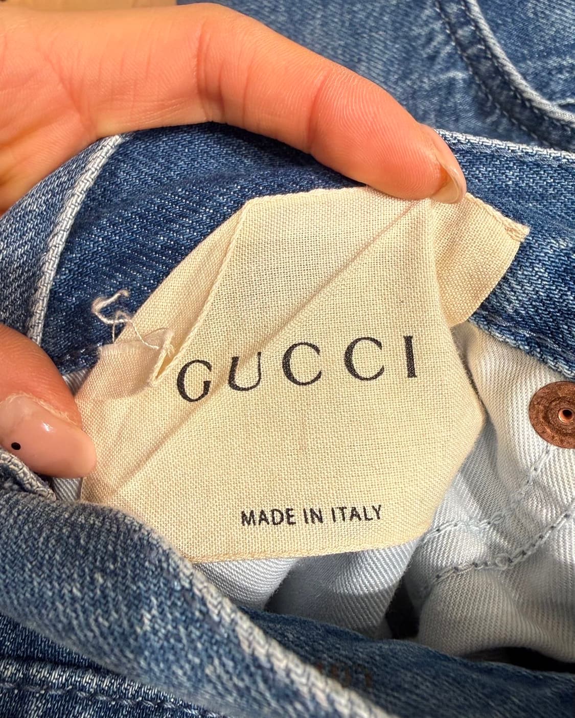 구찌 데님 롤업 스트레이트 팬츠 상품이미지9