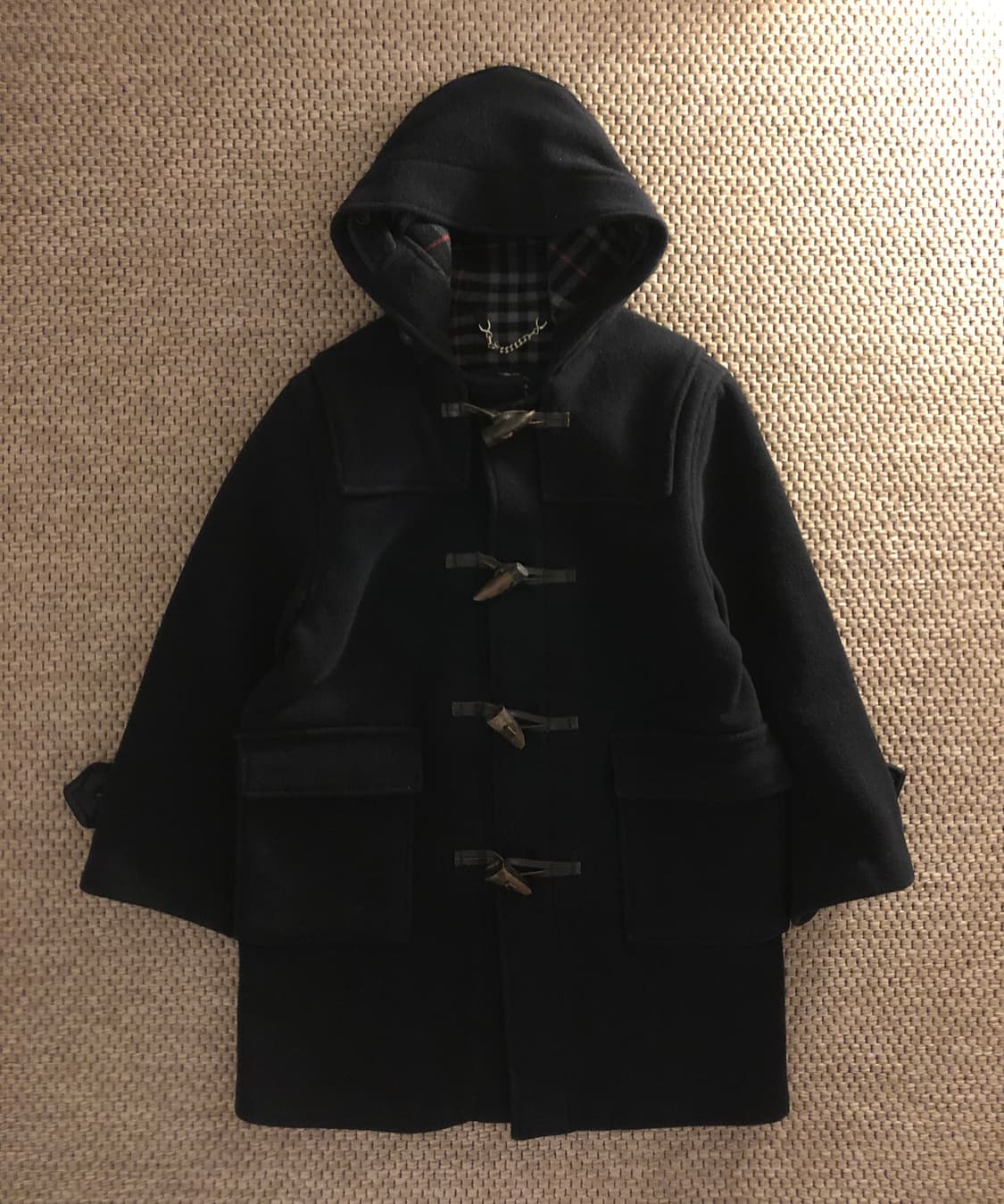 Burberry kids 네이비 더플코트 상품이미지1