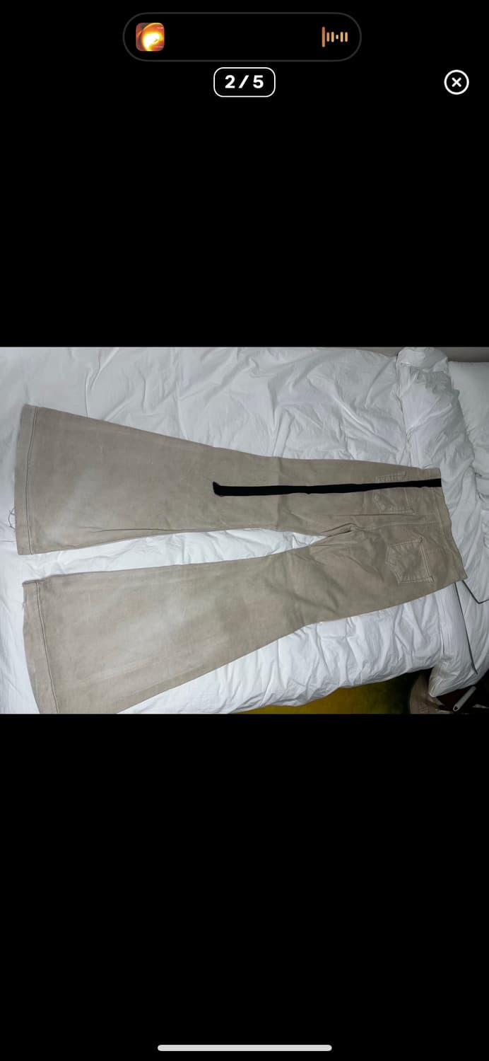 (31) 릭오웬스 볼란 부츠컷 크림 상품이미지2