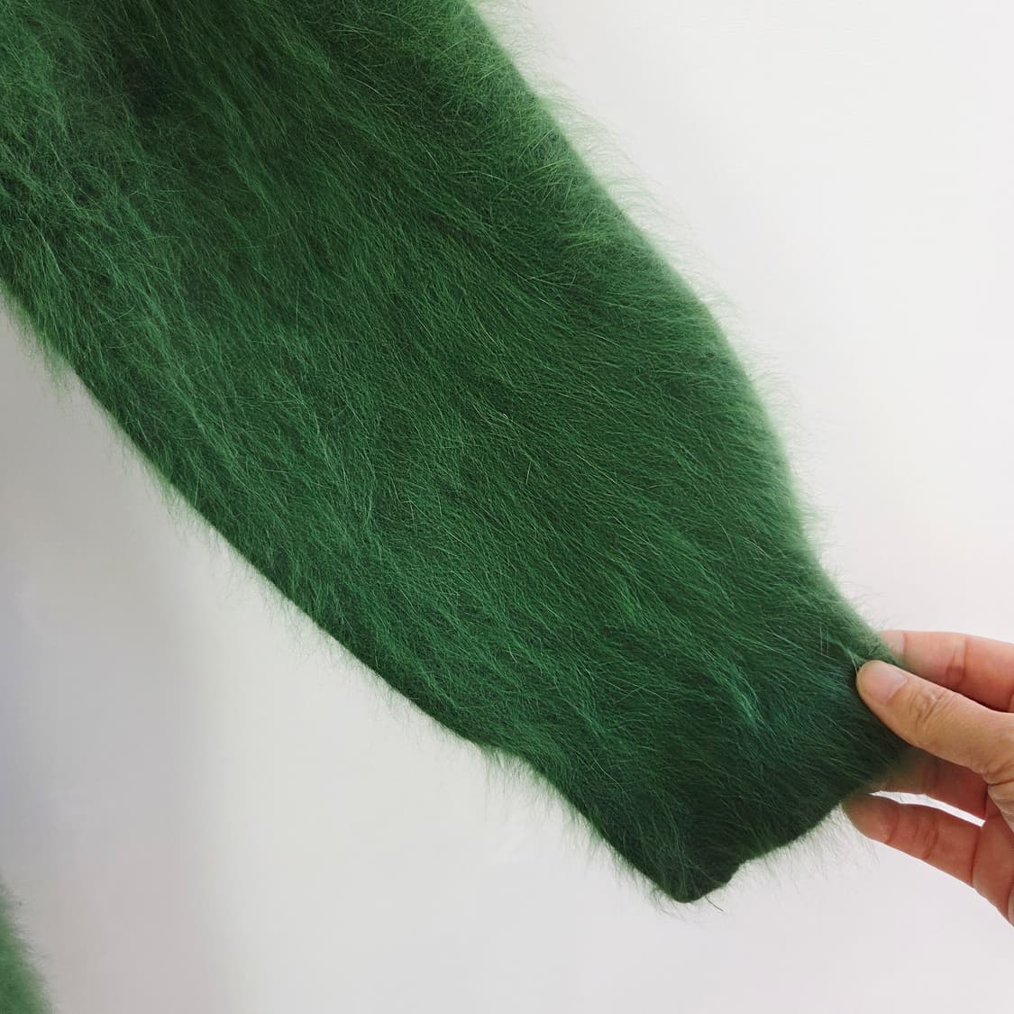 QUEEN'S RABBIT 퀸즈래빗 그린 앙고라 롱가디건 프리사이즈 상품이미지5