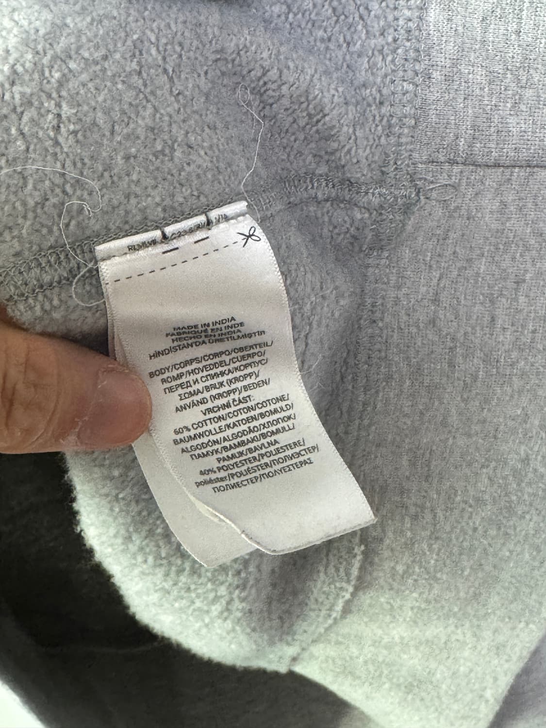 폴로 랄프로렌 기모 맨투맨 회색 L 상품이미지5