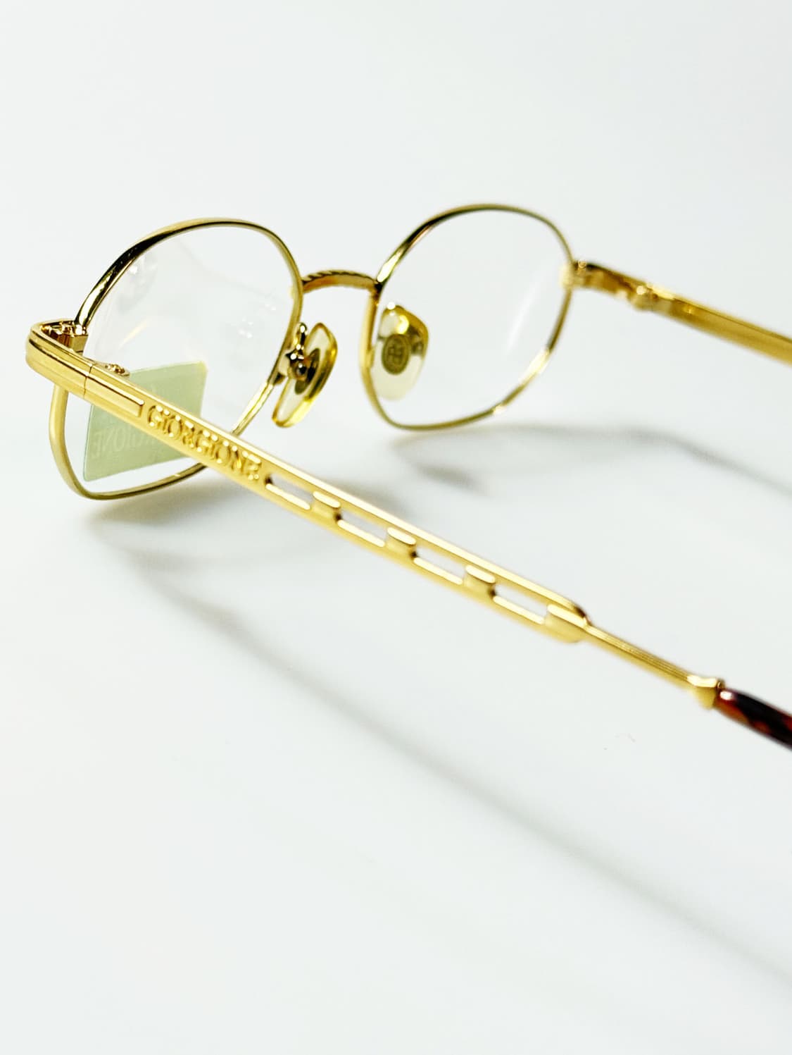 90s GIORGIONE 골드 오벌 메탈 프레임 빈티지 안경 상품이미지4