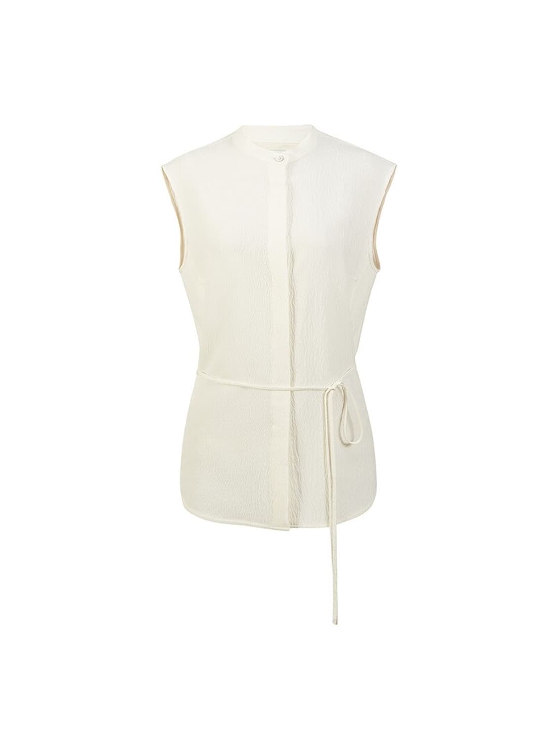 르917 CRINKLED SLEEVELESS BUTTON-DOWN BLO 상품이미지2