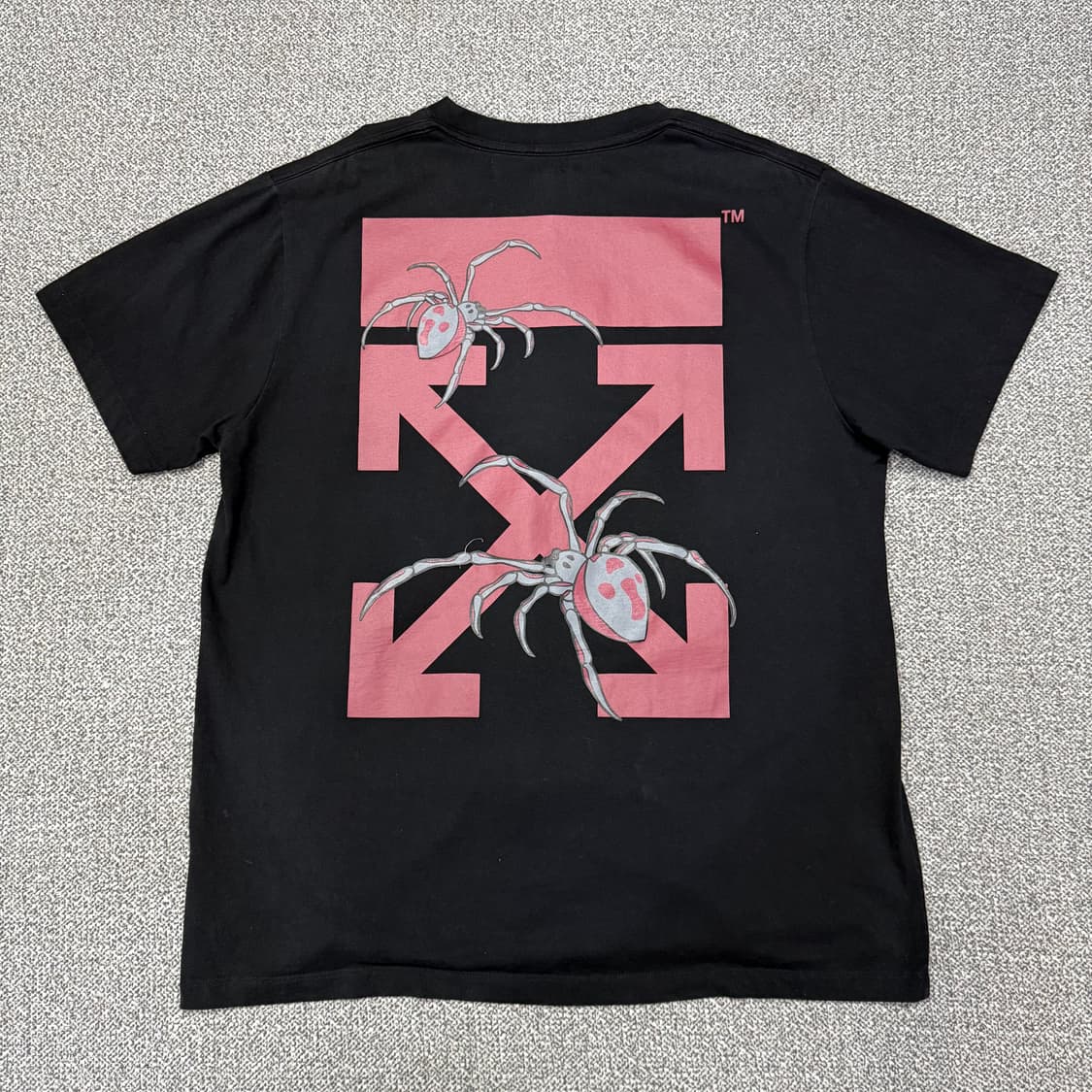 S 오프화이트 스파이더 애로우 반팔 티셔츠 상품이미지1