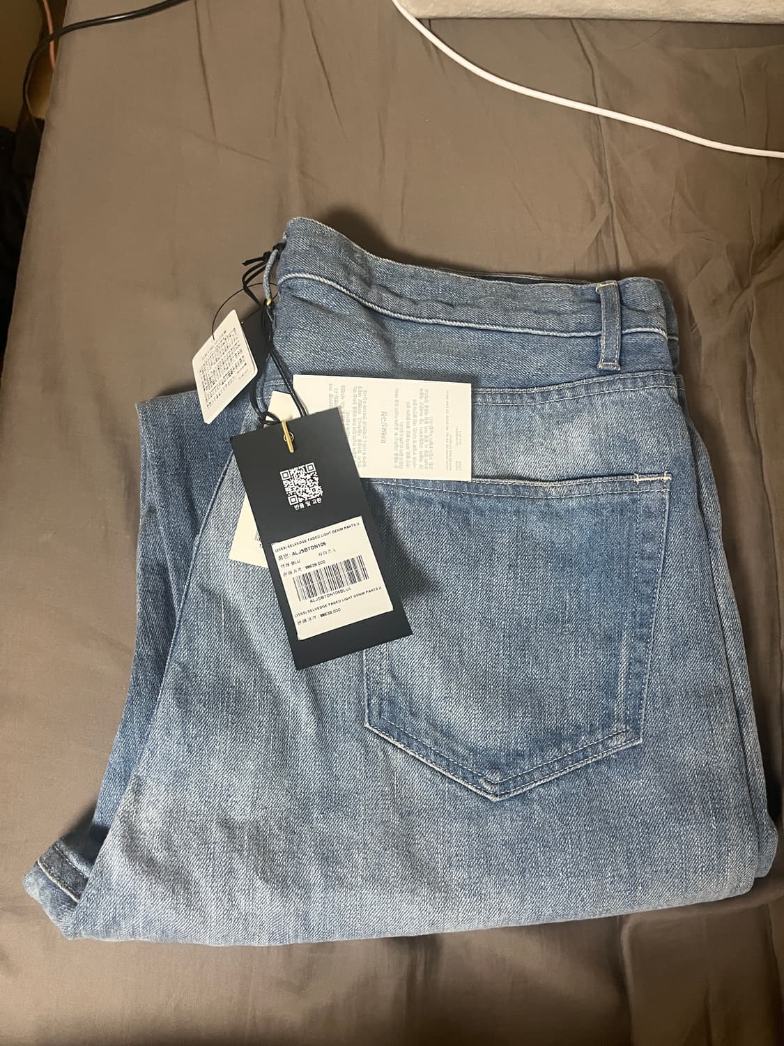 오라리 셀비지 페이디드 데님 상품이미지1