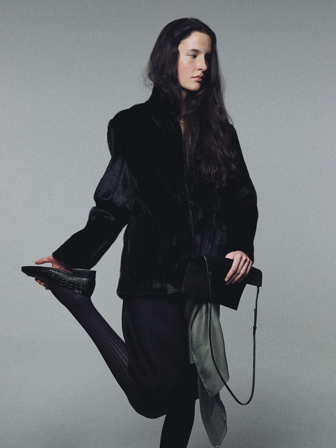 낫띵리튼 Misha faux fur jacket (Black) 상품이미지2