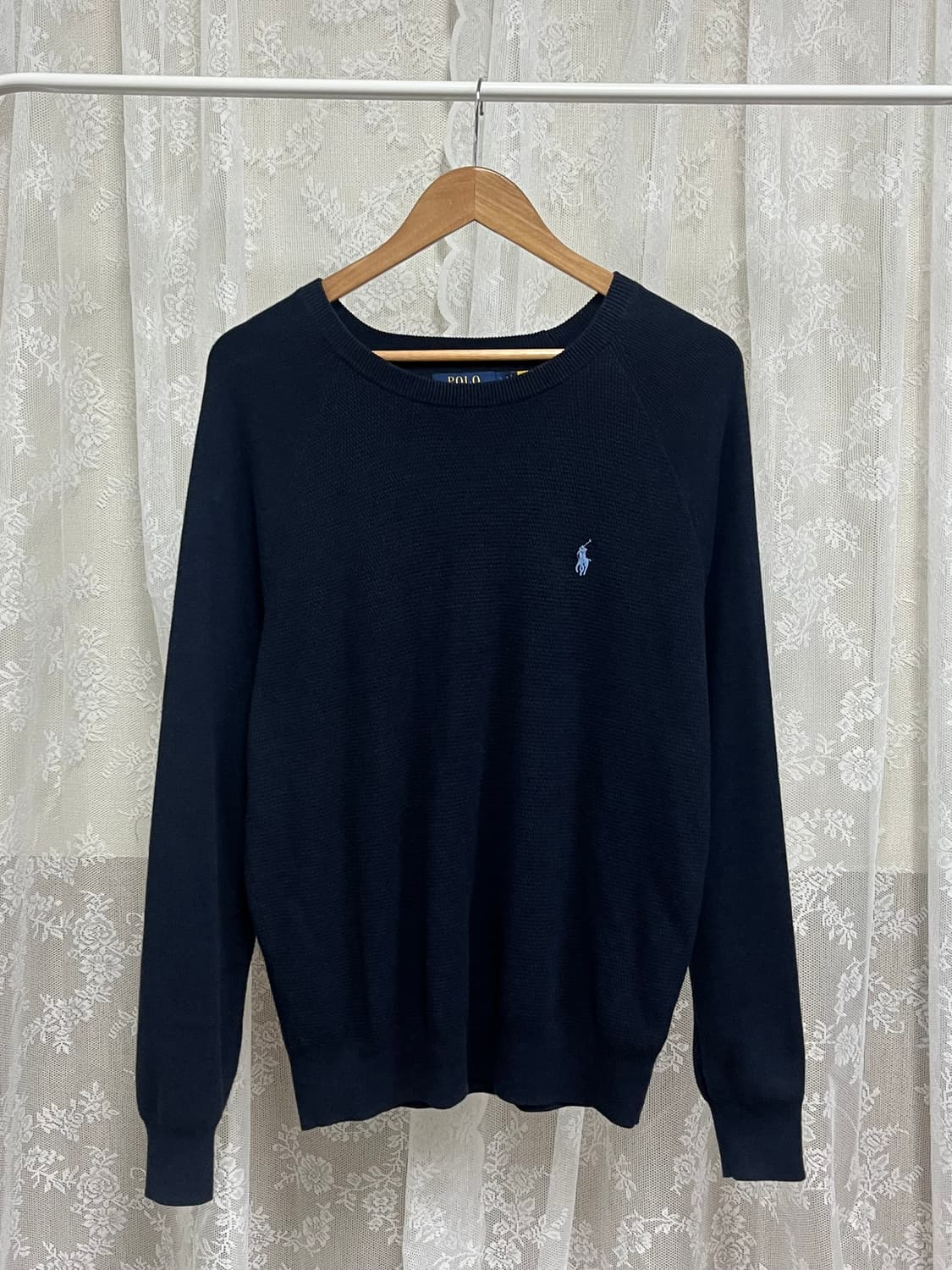 L) 신형 폴로 랄프로렌 피마코튼 니트 네이비 상품이미지1