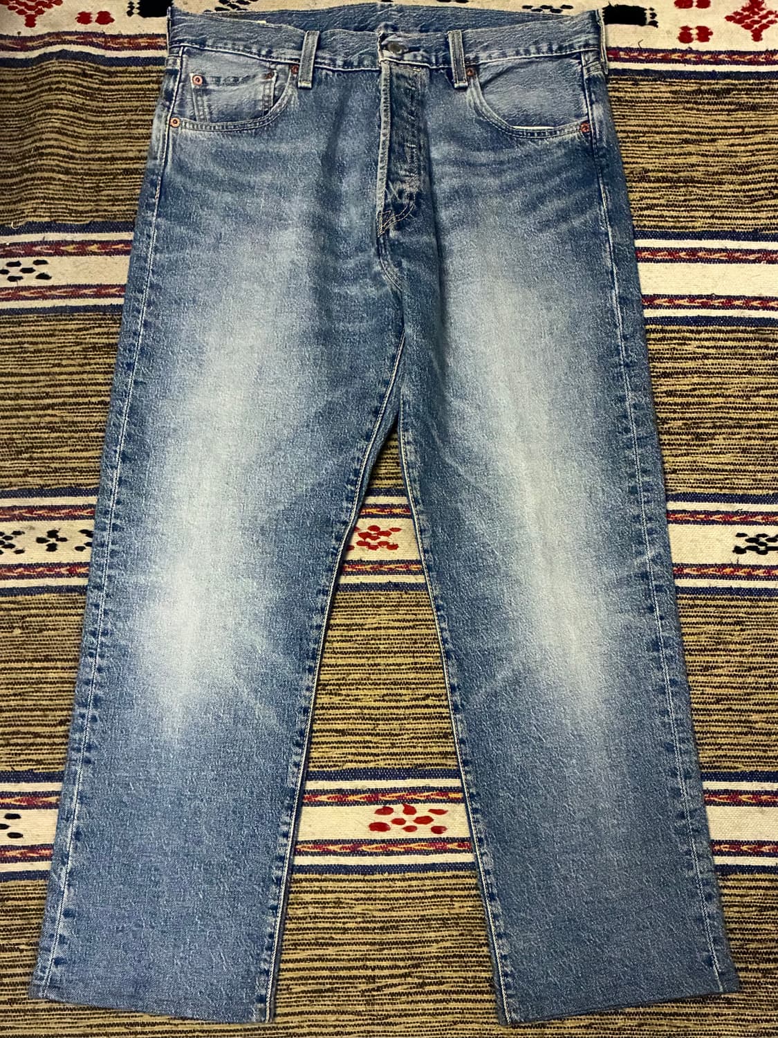 (34)Levis 리바이스 프리미엄 빅E 501 93 중청 데님 상품이미지1