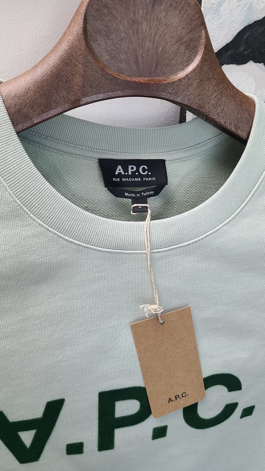 A.P.C. 아페쎄 V.P.C. 민트 맨투맨 S 새상품 상품이미지3
